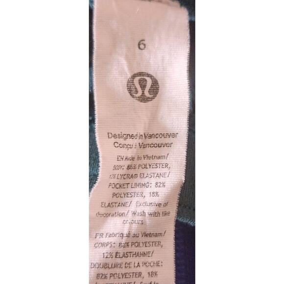 Lululemon Its Rulu Run Fleece High-Rise Jogger Full Length Storm Teal Size 4 EUC - Picture 6 of 6